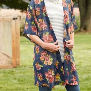 Matilda Jane Navy Floral Kimono XS/S